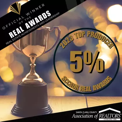 Top 5% in production out of 6,600 Realtors in Santa Clara County